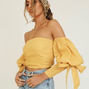 [Verge Girl] Raised in Paris Linen Blouse - SMALL